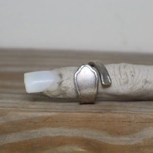 Silver ring spoon handmade size 7